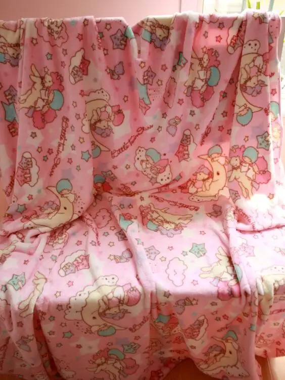 1.5x2M Blanket IVYYE Мелодия двойной звезды аниме, плюшевая вещь аксессуары Плюшевая Кукла Мягкие пушистые теплые мягкие игрушечное одеяло кровать плед - Цвет: 1.5x2M Blanket