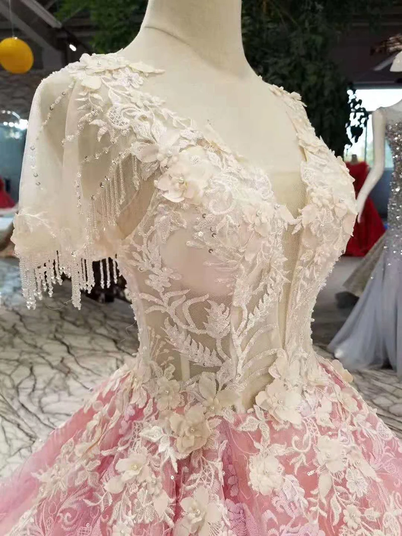 LSS175 розовый Праздничные платья для девочек футболка с короткими рукавами