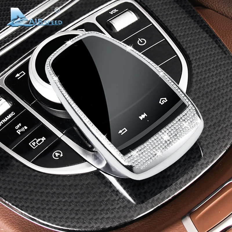 

Пульт управления для Mercedes Benz E Class W213 E200L E300L, Центральная мышь с алмазным покрытием, украшение, автомобильные аксессуары, Стайлинг автомобиля