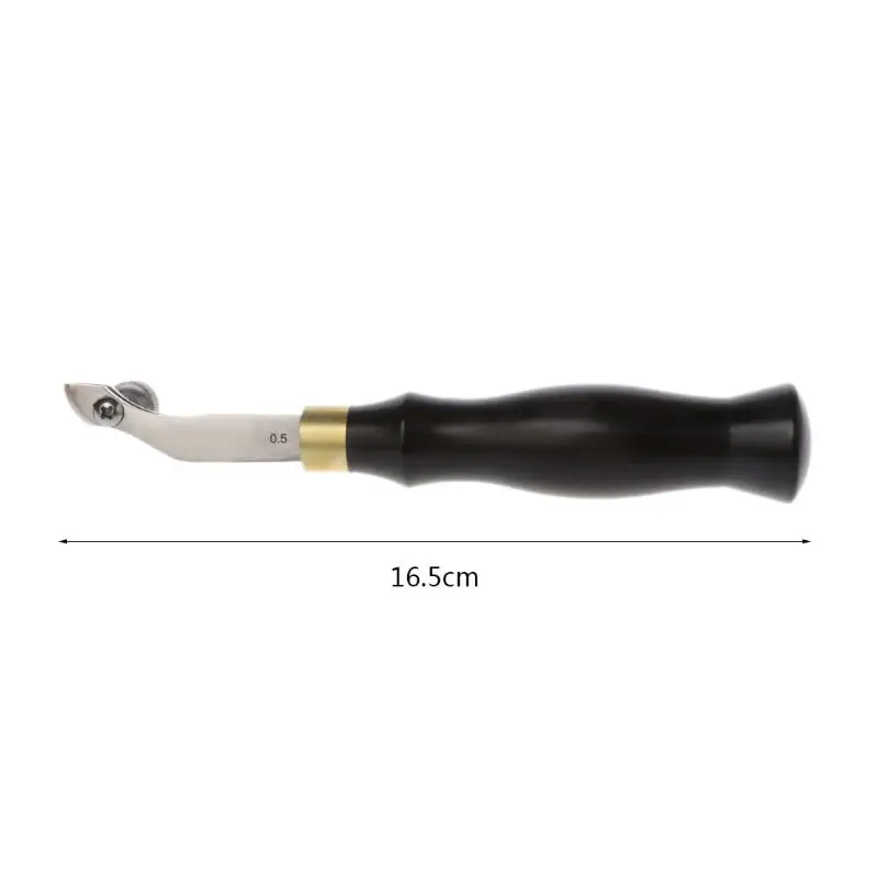 Регулируемый Боковая ручка Creaser из нержавеющей стали Ebony Craft Tool DIY 0 5/1 2/1 5 мм|Шитье| |