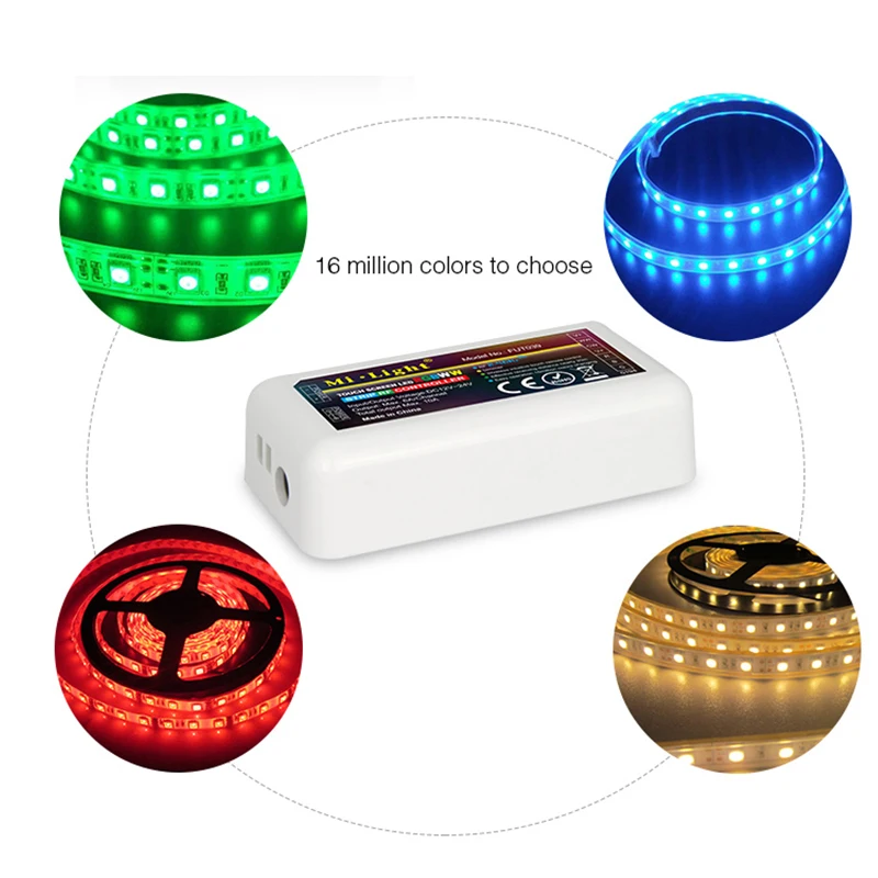 Mi Light FUT039 беспроводной 2 4G 4 зоны RF RGB + CCT LED контроллер Диммер для гибкого 5050 RGBW RGBCW