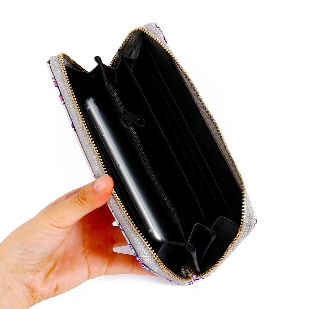 Лазерный кошелек с голограммой единороги принтом радуги сверкающие бумажники