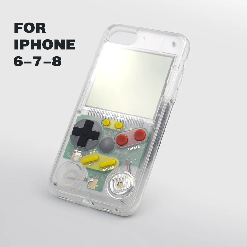 Чехол для телефона с игровой машиной всех цветов для iPhone 6, 7, 8 P, чехол для игровой приставки для iPhone X, 6, 6S Plus, задняя крышка, чехол, новинка - Цвет: clear for iphone6 78