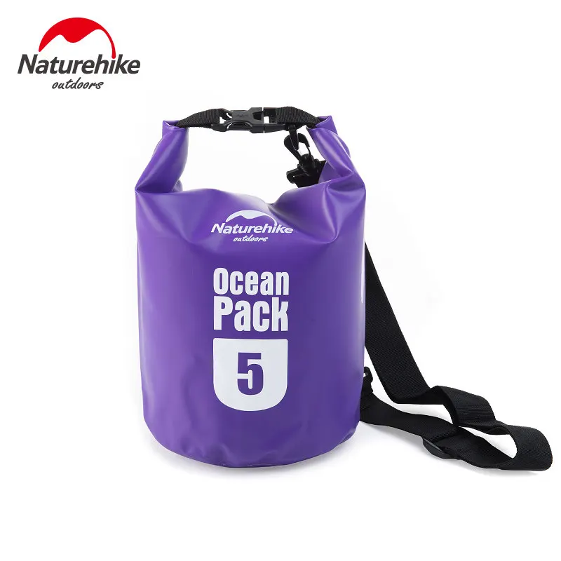 Purple 5L NatureHike 5L 10L океан пакет Открытый водонепроницаемый мешок Сверхлегкий для Driftage кемпинг Одежда заплыва путешествия FS15M010-J - Цвет: Purple 5L