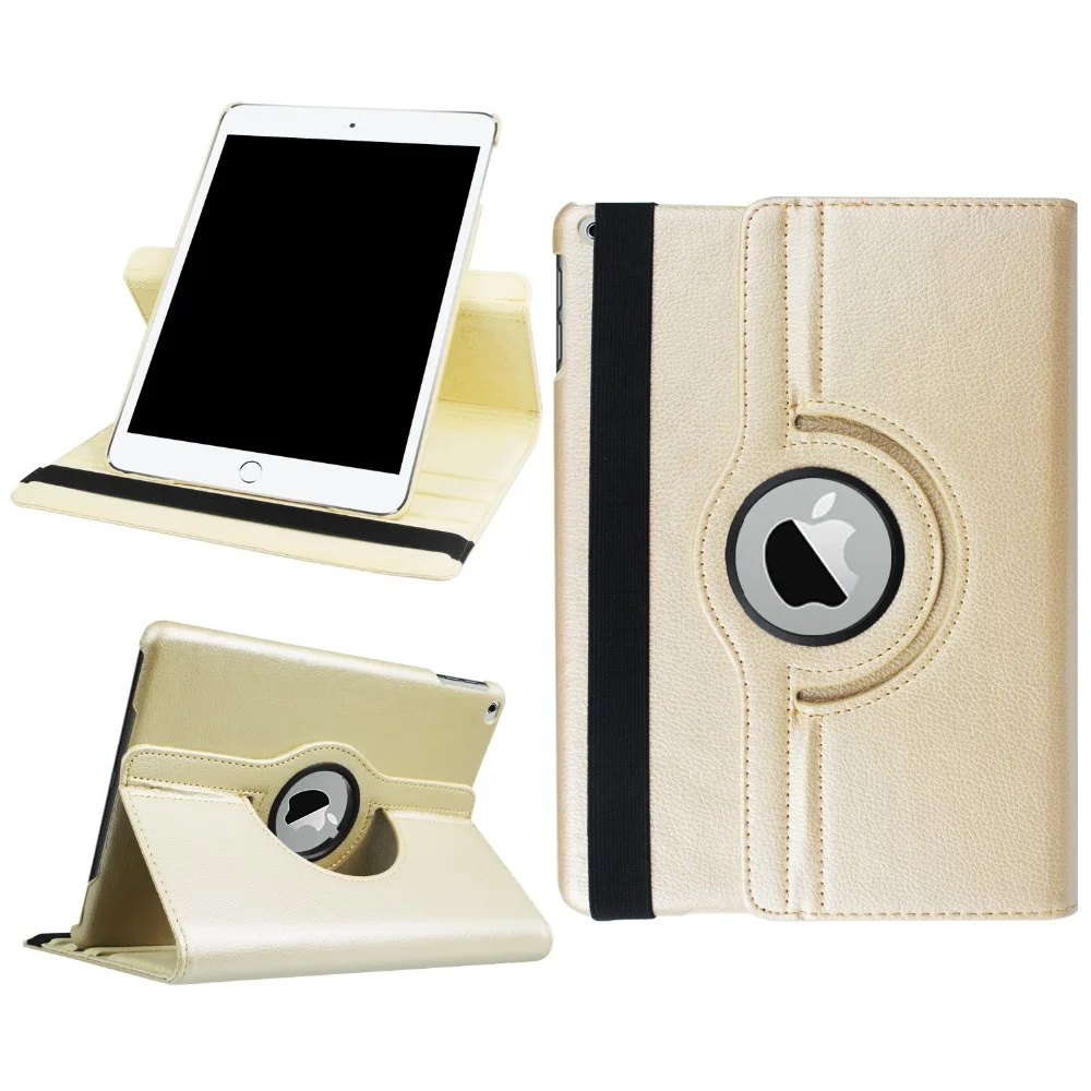 360 градусов вращающийся кожаный для Apple iPad 9,7 A1822 A1823 A1893 A1897 с подставкой и сна Smart Cover+ ручка