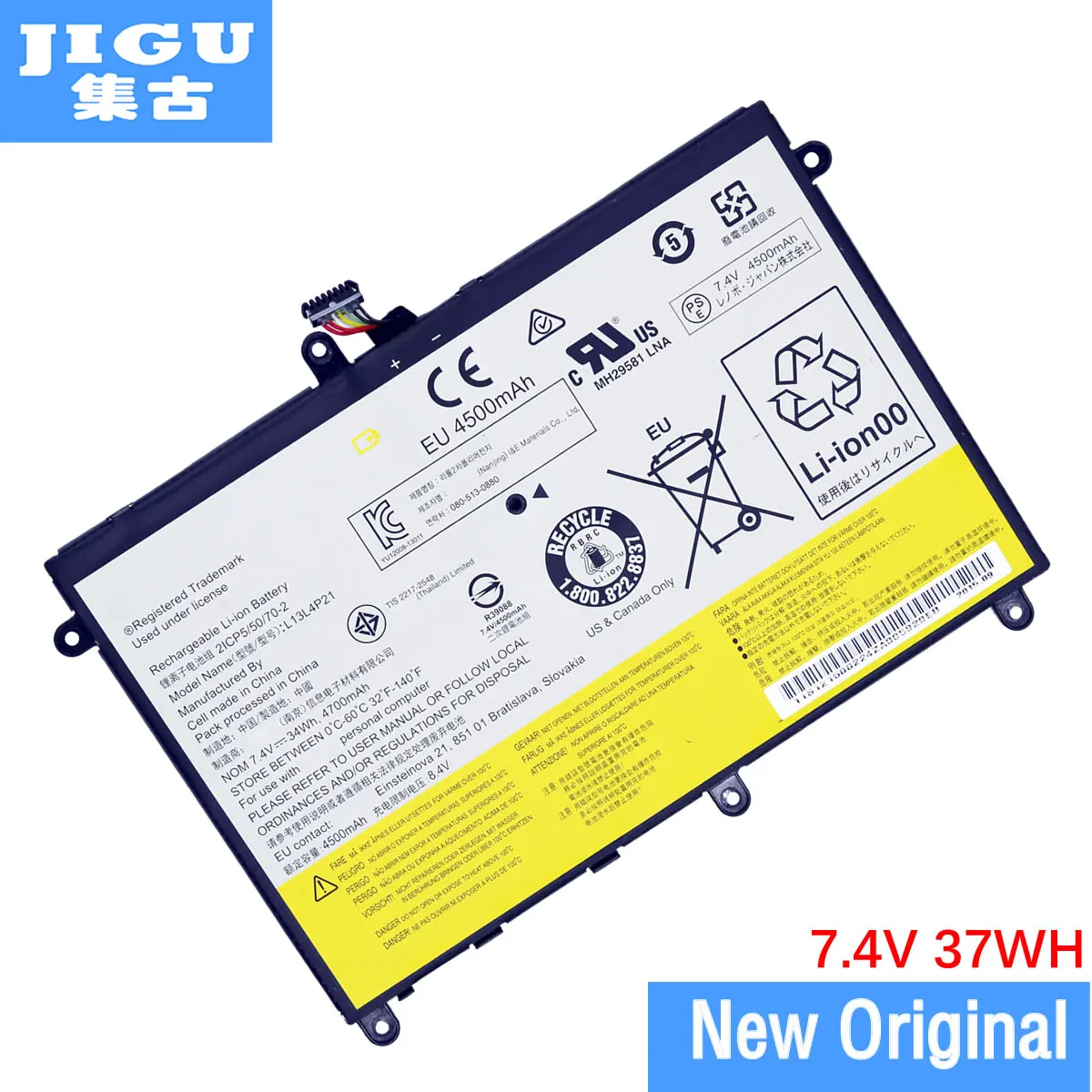 

JIGU L13L4P21 L13M4P21 Original laptop Battery For Lenovo Ideapad Yoga 2 11 20332 2332 20428 Yoga2 7.4V 34WH 4700MAH