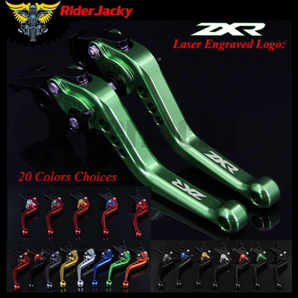 

RiderJacky CNC Adjustable 14.7cm Short Brake Clutch Levers For Kawasaki ZX7RR ZX 7RR ZXR 1989-2003 1997 1998 1999 2000 2001 2002