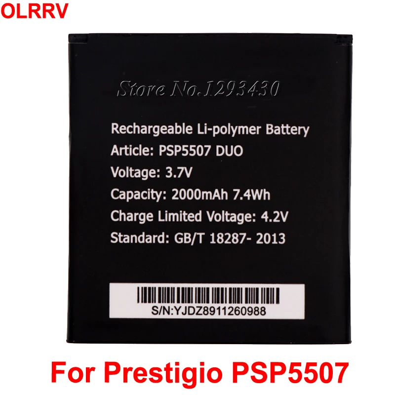 Для Prestigio PSP5507 DUO аккумулятор 2000mah высокого качества|battery for prestigio|battery forduo battery |