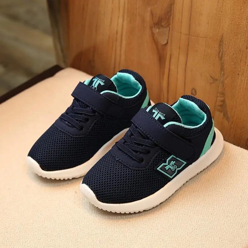 SKHEK Children Sport Shoes Autumn Spring New Fashion Breathable Kids Boys Air Mesh Shoes Girls Anti-Slippery Sneakers Baby Shoe