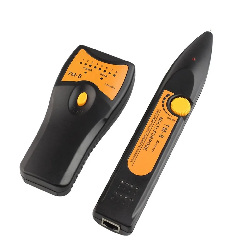 TM-8 RJ11 RJ45 Cat5 Cat6 телефонная LAN Сетевой кабель тестер детектор провода трекер Tracer