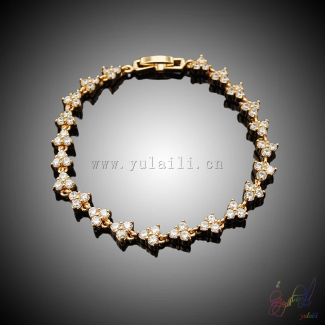 2017 yulaili Бесплатная доставка Круглый Дизайн мода gold filled Медь Шарм браслет с