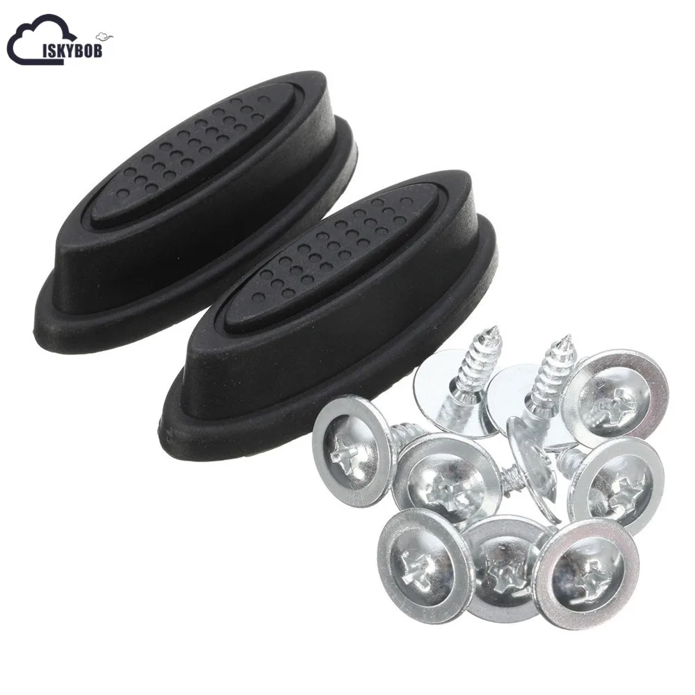 

ISKYBOB 2X Replacement Plastic Luggage Stud Foot Feet Pad Black For Any Bags Kit Fashion