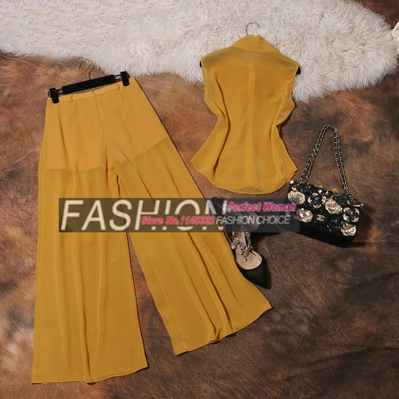 Женский костюм из двух предметов новый летний модный женский с брюками Женская
