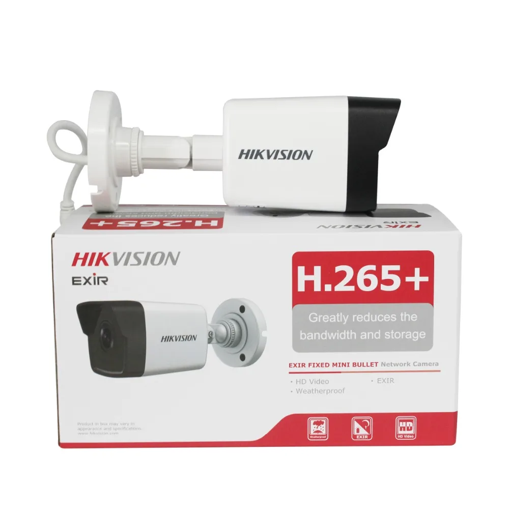 Hik Оригинальная камера наблюдения DS 2CD1043G0 I 4MP IR сетевая цилиндрическая ip POE H.265 +