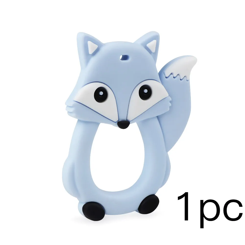 Teether 1pc TYRY. HU Fox, детский прорезыватель, сделай сам, Bebe, бижутерия, кольцо, еда, силиконовые прорезыватели, игрушки для кормления, соски, клипсы, прорезыватели - Цвет: Teether 1pc