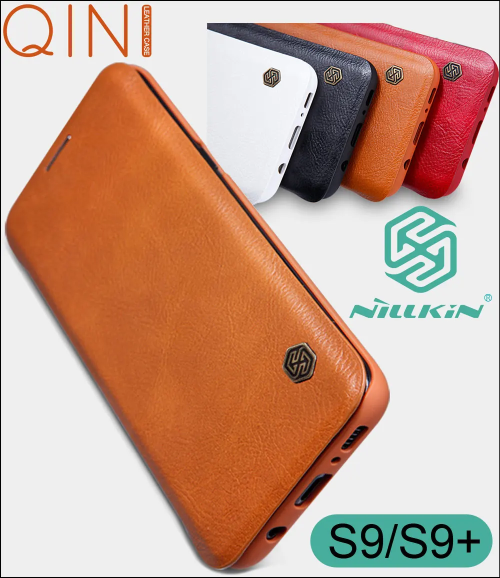 Кожаный флип-чехол Nillkin Qin для samsung Galaxy S10 Plus 5G S9 Plus Lite