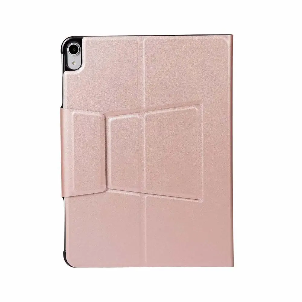 Ультра тонкий беспроводной Bluetooth клавиатура чехол для iPad Pro 12,9 - Цвет: Rose Gold