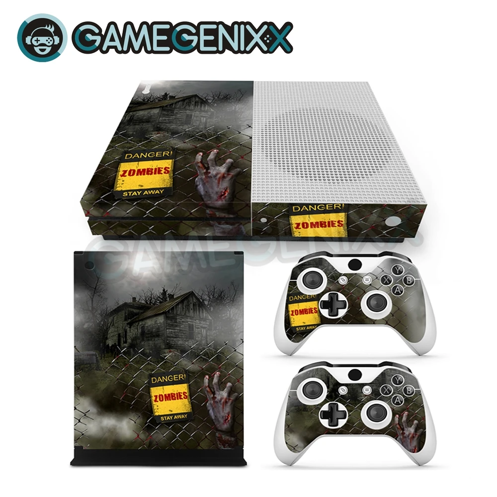 Наклейка на кожу GAMEGENIXX Виниловая наклейка для Xbox One Slim консоль и 2 контроллера