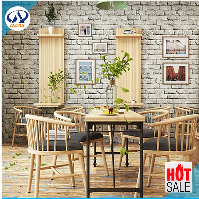 

Restaurant living room Background wallpaper 3D retro brick imitation marble brick shop clothes Shop DZAS-LQ Wallpaper