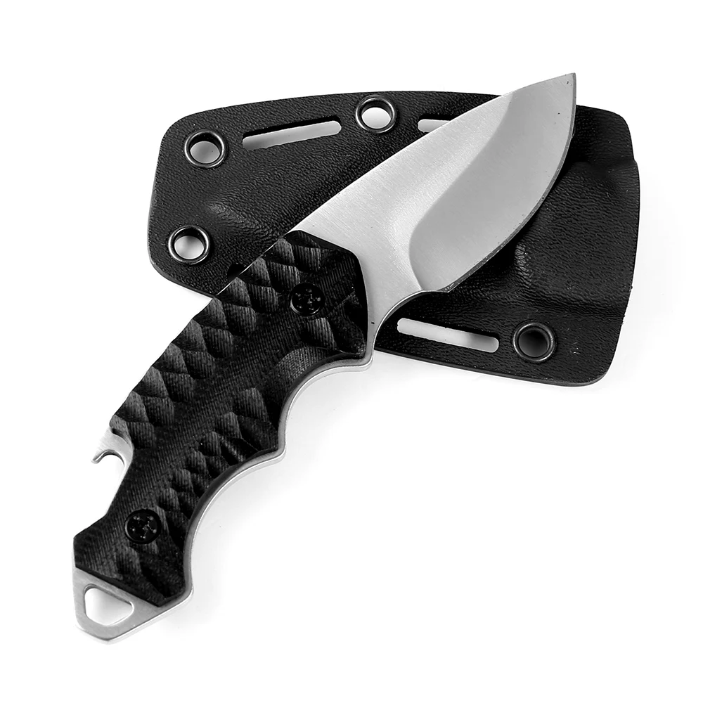 KKWOLF karambit выживания многофункциональный обшитый фиксированным лезвием тактический нож Открытый нож выживания эргономичный G10 Нескользящая ручка