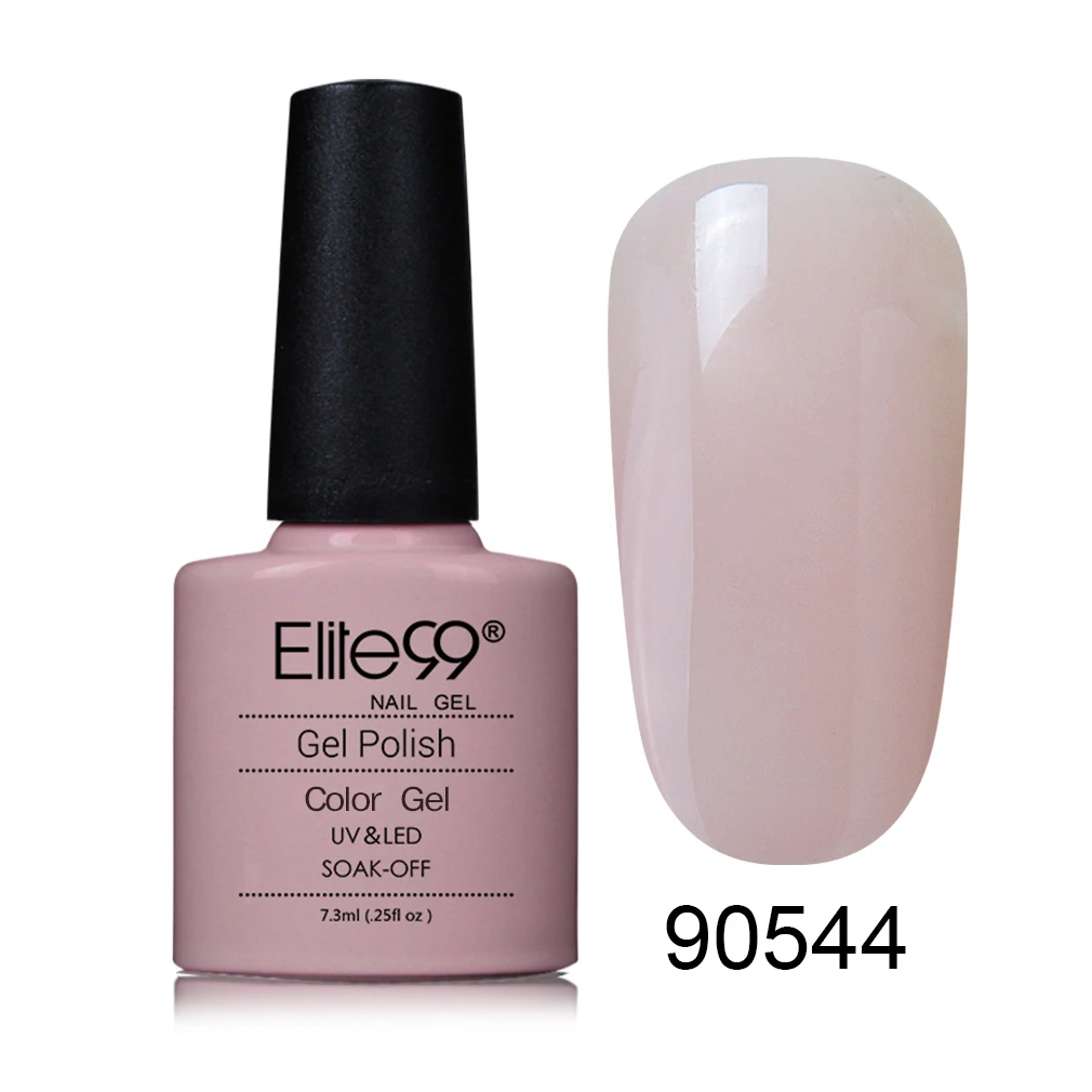 90544 Blanchedalmond Elite99 7,3 мл стойкий цветной гель для лака для ногтей, отмачиваемый УФ-грунтовка для ногтей, Гель-лак для ногтей, лак для ногтей, нужен для отверждения лампы - Цвет: 90544 Blanchedalmond