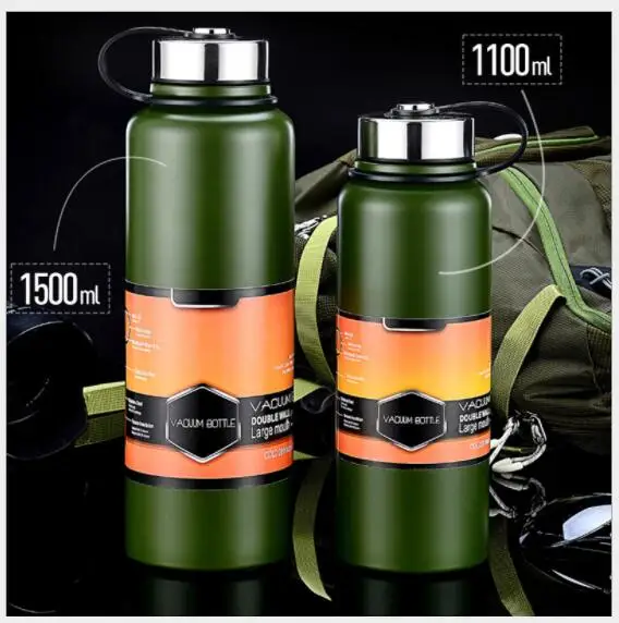 Вакуумная фляга из нержавеющей стали большая емкость бытовой дорожный уличный