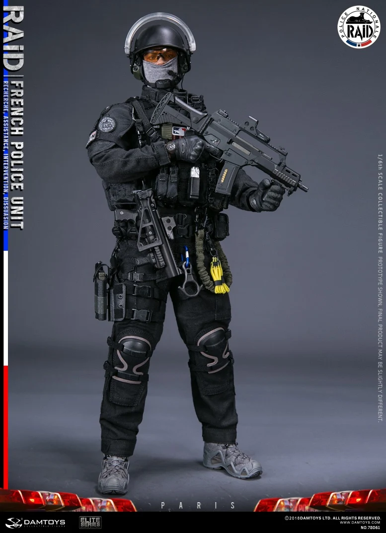 DAMTOYS 1/6 солдат, фигурка французского полицейского отряда, рейд в Париж, коллекция, фигурка, куклы