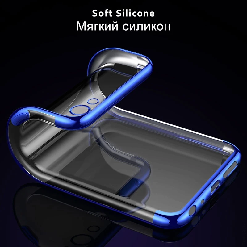 CHOEOIWE Cases for OPPO A83 Plating Soft Case Utra-thin Cover A71 Silicone Transparent Phone Back Coque Shell |