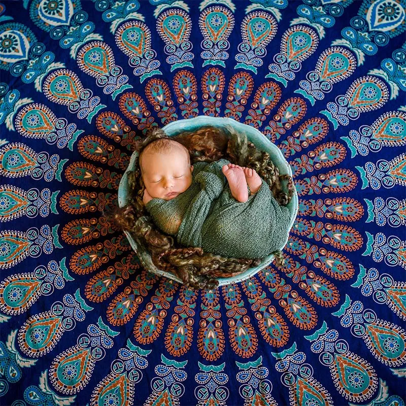 Тканевый фон для фотосъемки новорожденных 130*150 см|Хлопчатобумажные одеяльца| |