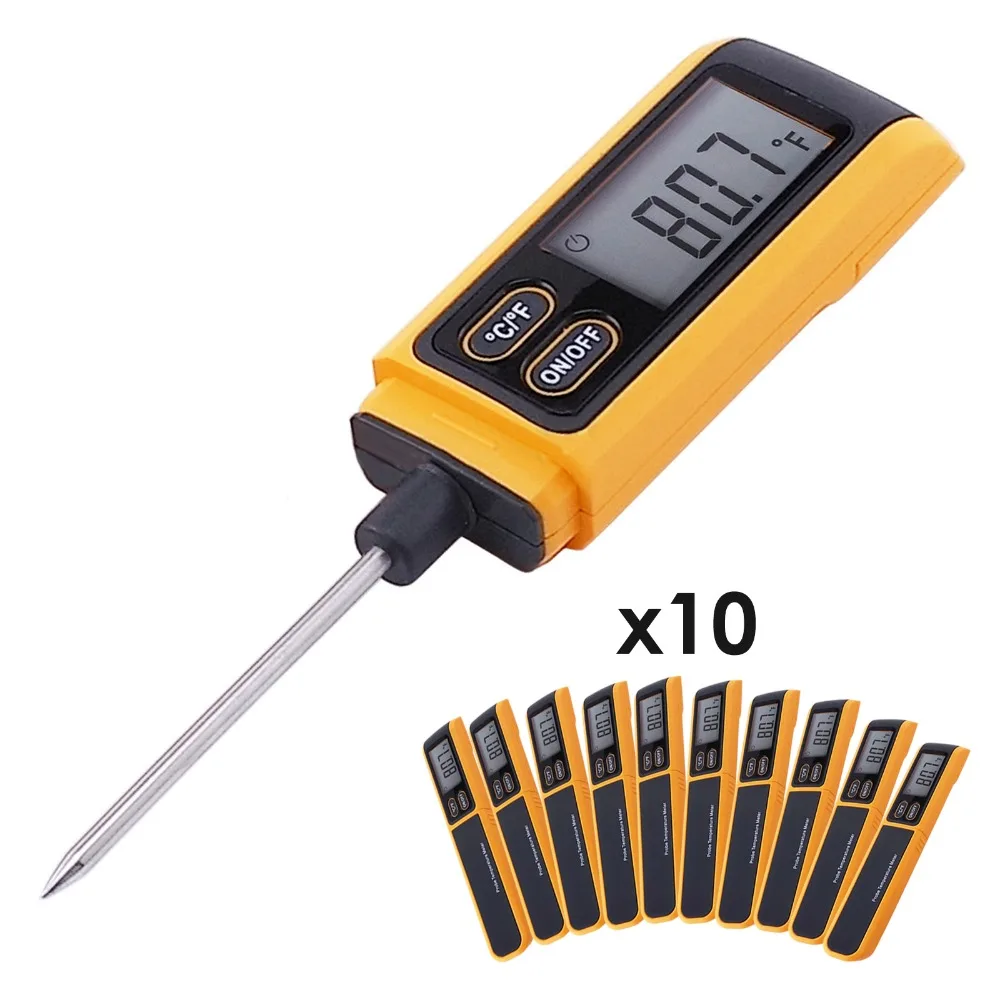Цифровой кухонный мини термометр для приготовления пищи 10 шт. измеритель