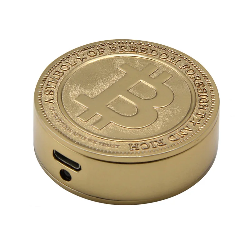 Горячая новинка Биткойн Электронные USB зажигалки Металлическая резьба Зажигалка для сигар уникальные мужские подарочные гаджеты бар огонь с металлической подарочной коробкой