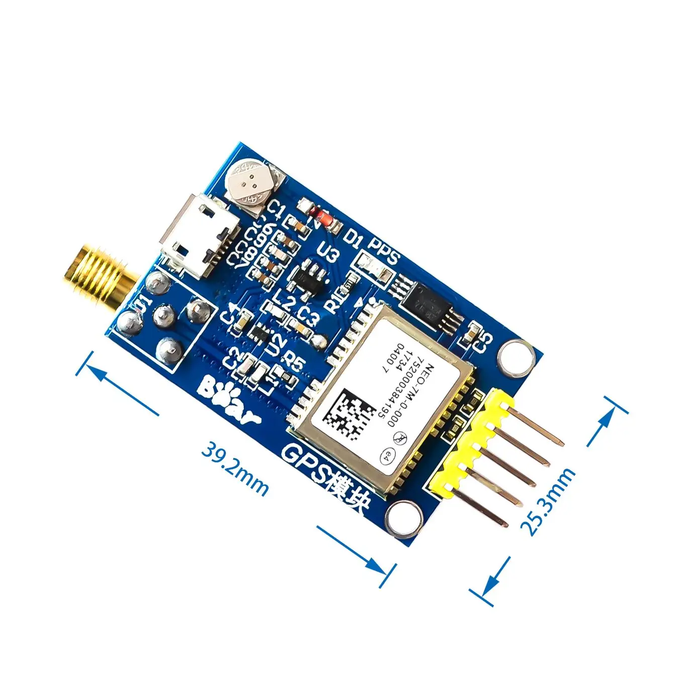 Gps модуль micro USB NEO-6M NEO-7M NEO-8M спутникового позиционирования 51 однокристальный для Arduino STM32 процедуры