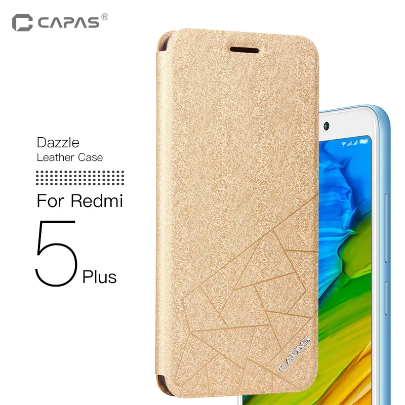Redmi 5 Plus чехол Смарт сна/Пробуждение Чехол-книжка для Xiaomi Redmi Note 5 Индии принципиально флип пу; кожа; силикон 5,9" чехол для телефона