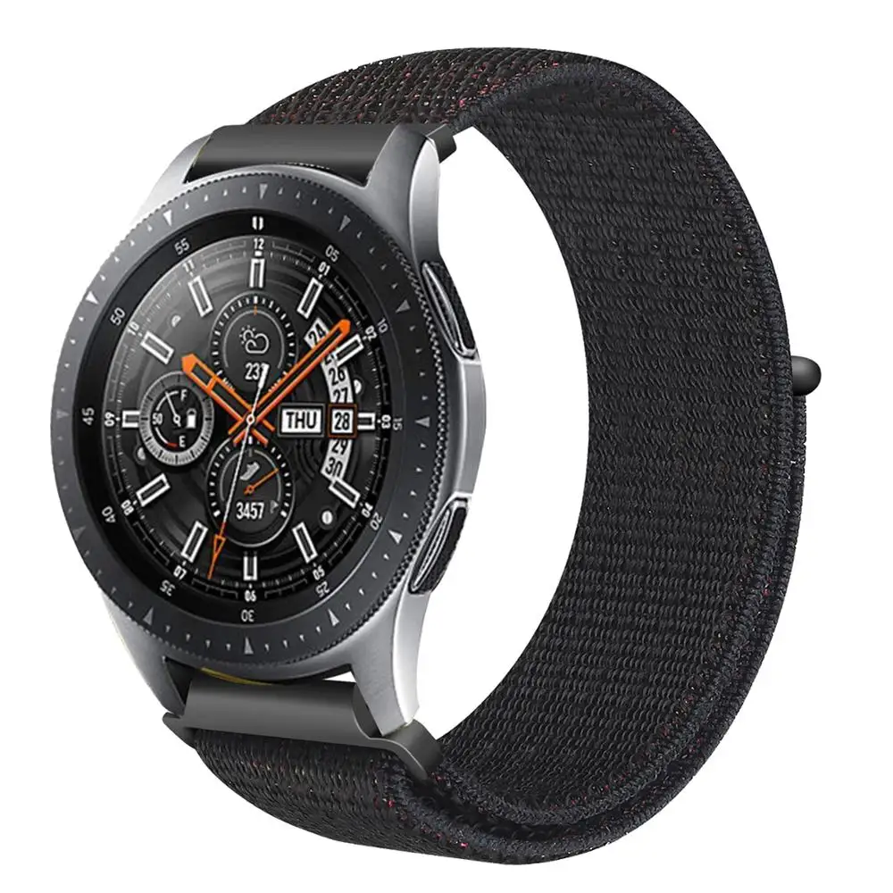 22 мм 20 нейлоновый ремешок для Samsung Galaxy watch 42 46 и Gear Sport S2 S3 Frontier Classic Band Huami Amazfit |