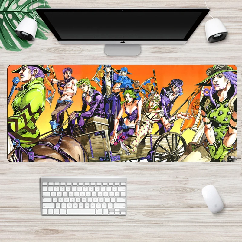 Аниме Jojo Необычные Приключения большой игровой коврик для мыши запирающийся