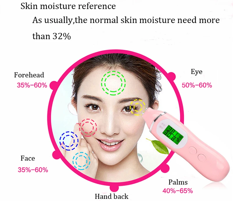 Цифровой жидкокристаллический детектор Влажности для лица анализатор кожи +