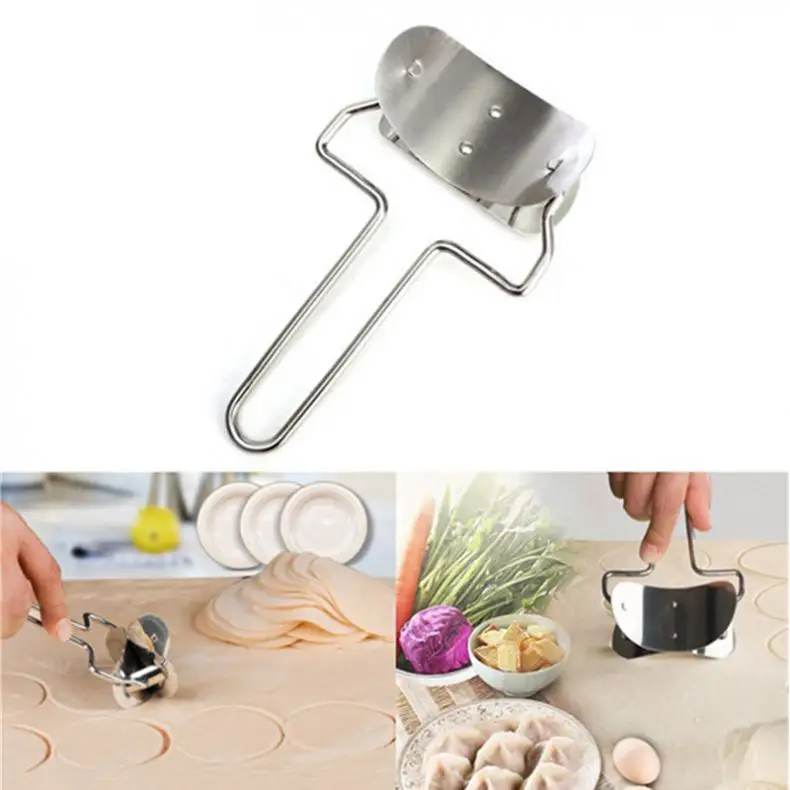 

7CM Diameter Metal Colour Stainless Steel Dumpling Wrappers Mold Kitchen Gadget