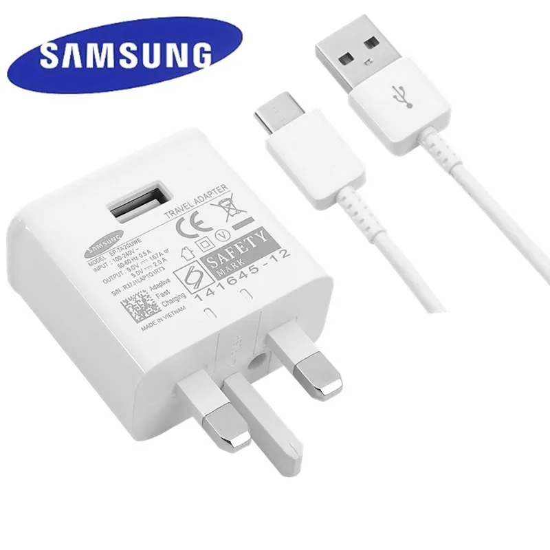 100% Оригинальные samsung адаптивного Fast Зарядное устройство USB быстрый адаптер 1 2/1 5 M
