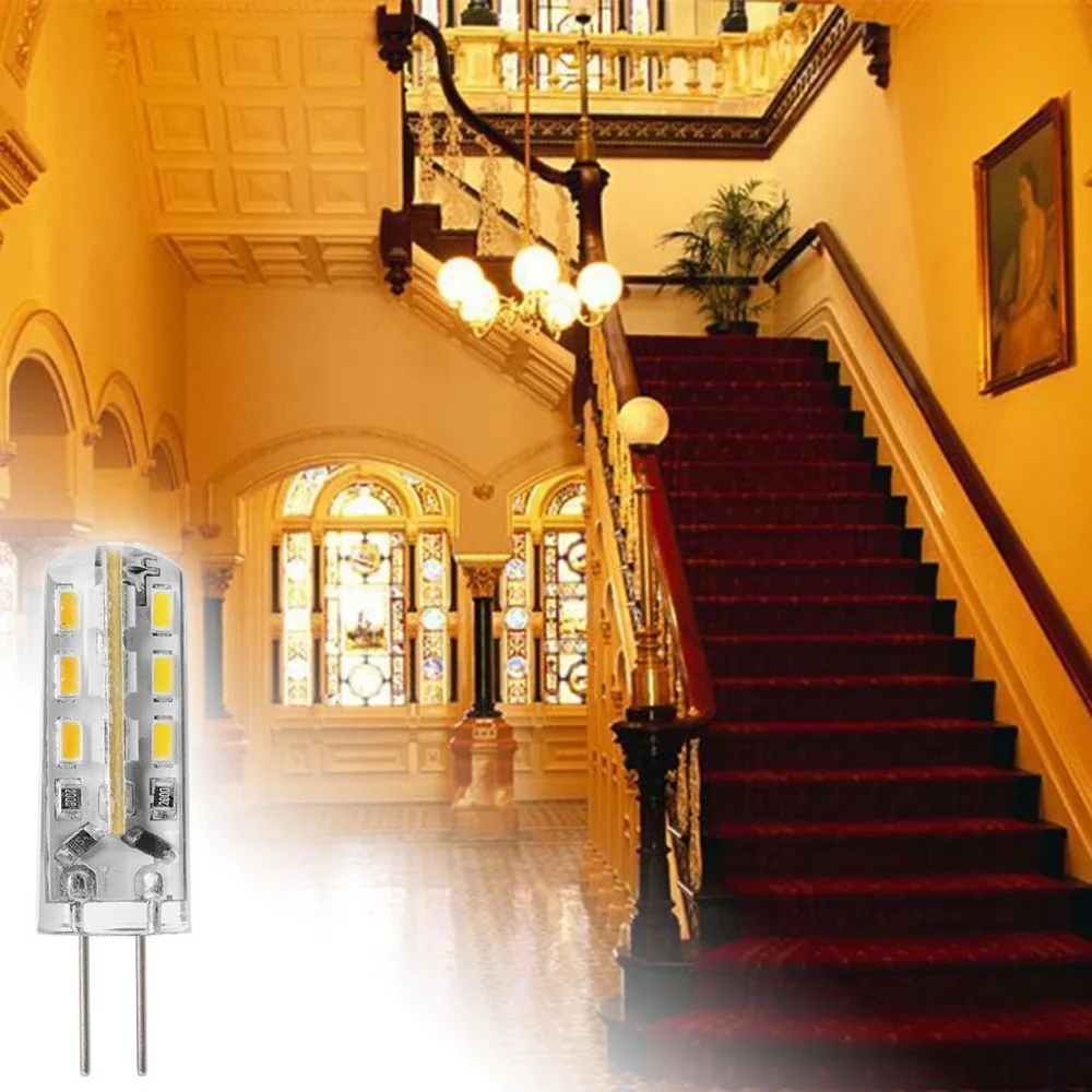 5 шт. G4 1 W 3014 smd 24 130 LM теплый белый/холодный белый кукурузные лампы DC 12 V прожектор