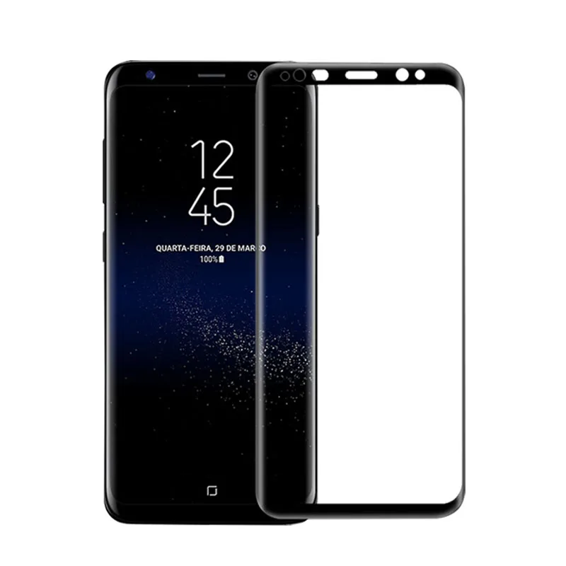 Защитная пленка для экрана 3D горячекатаное закаленное стекло Samsung Galaxy S8 полное
