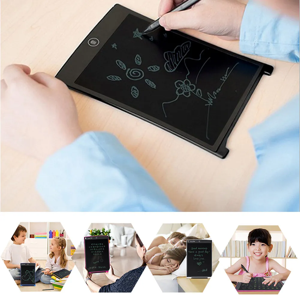 

New 8.5/12 Inch LCD Handwriting Board With Pen Writing Pad Drawing Tablet Notepad For Home Office DOM668