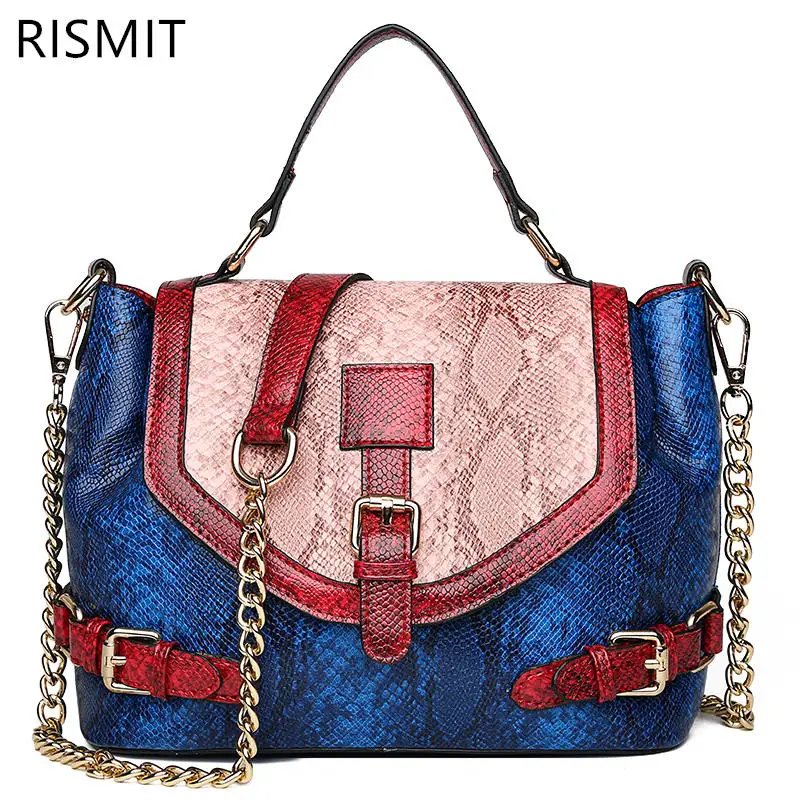 2019 Direct Selling Bolsas Feminina Rsimti High Quality Women Snake Small Square Pattern Purse Handbags Shoulder Bag Wild Chq21 | Багаж и