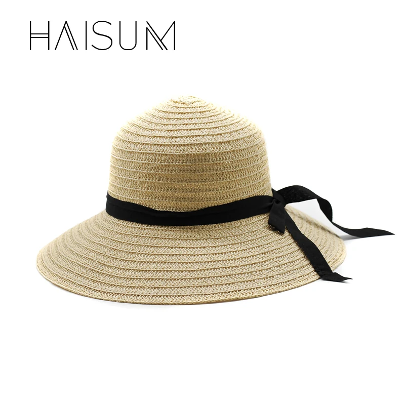 Haisum хит продаж новая модная летняя повседневная женская пляжная шляпа с широкими
