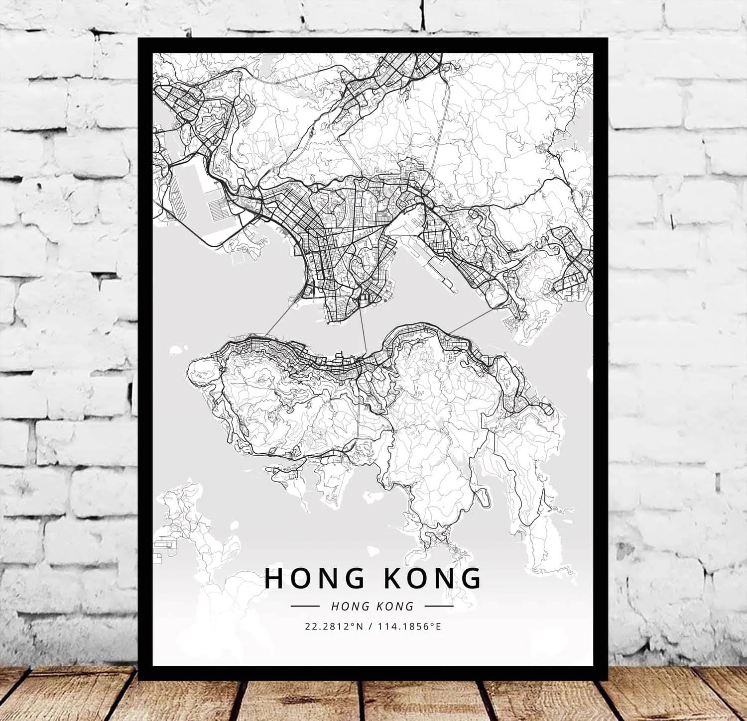 

Hong Kong Map Poster