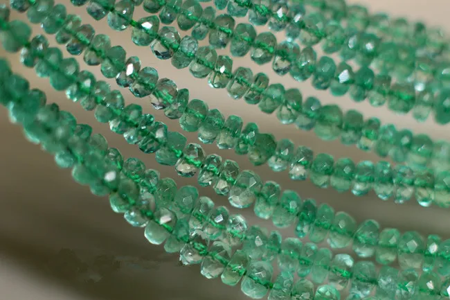 Ограненные бусины с зеленым изумрудом 3-3 5 мм 20 см для самостоятельного