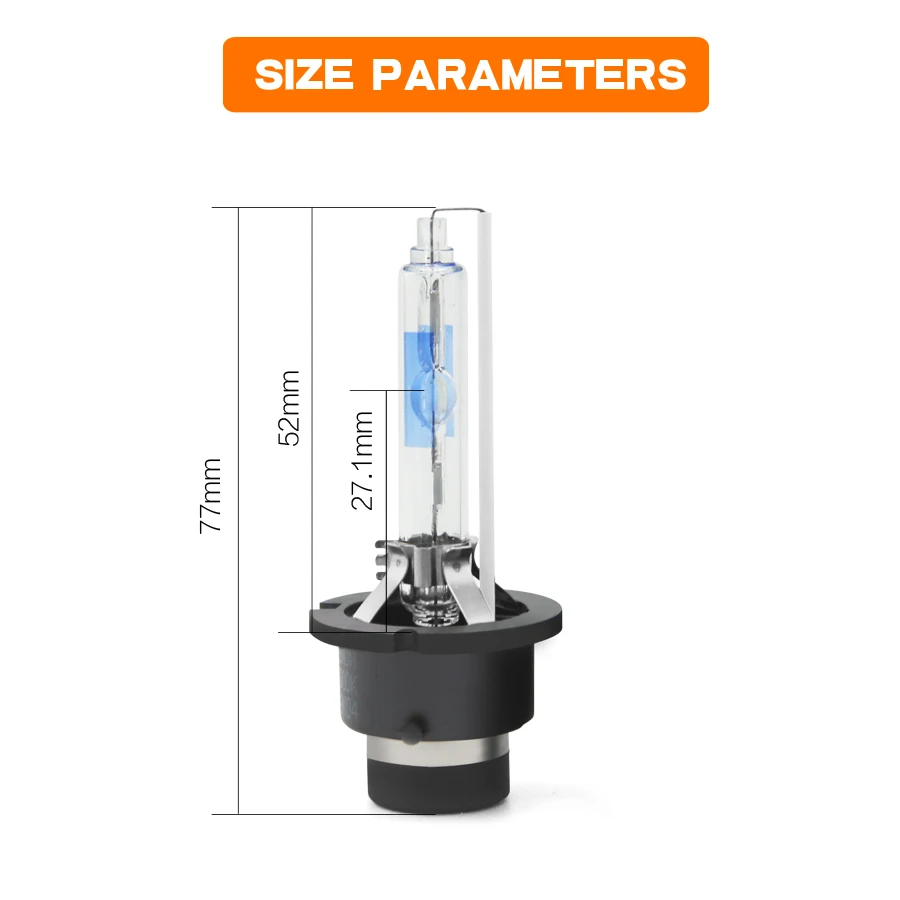 SHUOKE HID лучшая D4 ксеноновая крутая синяя фара лампы запасная лампа 1 пара 12V 35W 3200Lm