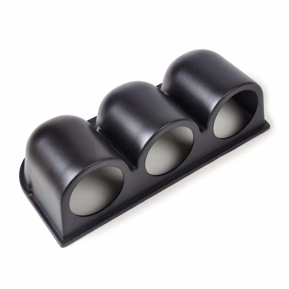 

DRAGON GAUGE Black 52mm Triple Dash Gauge Pod Mount Holder For Car Gauge