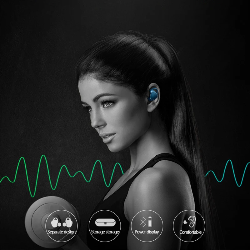 Bluetooth 5.0 Headphones for For UMIDIGI F1 One Max Z2 A3 Pro Case Mobile ireless Earphone Handsfree Sport Headset Earpiece |