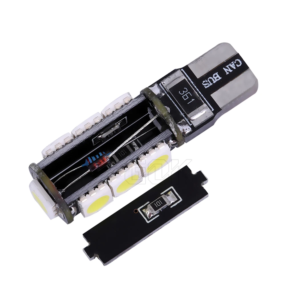 Бесплатная доставка 2 шт./лот t10 светодиодный canbus 5050 smd автомобильный светильник