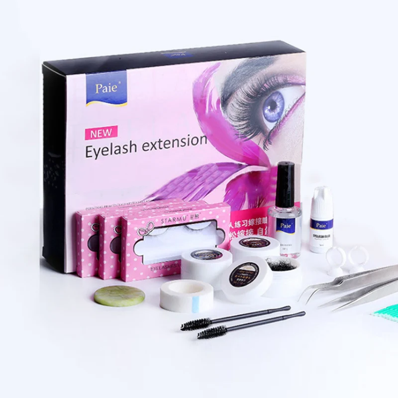 Стартера ресниц комплект для наращивания C Curl Индивидуальный полу постоянные
